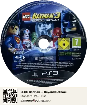 LEGO Batman 3: Beyond Gotham PlayStation 3, PAL disc