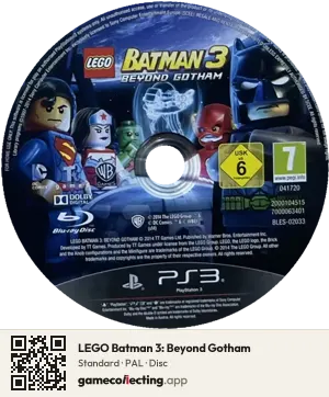 LEGO Batman 3: Beyond Gotham PlayStation 3, PAL disc