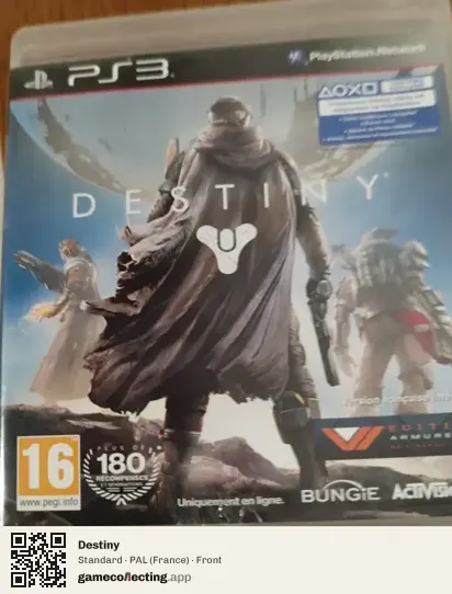 Destiny PlayStation 3, France box front