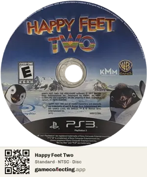 Happy Feet Two PlayStation 3, NTSC disc
