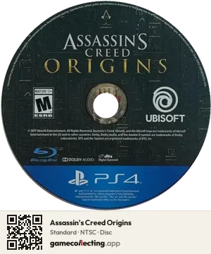 Assassin's Creed Origins PlayStation 4, NTSC disc