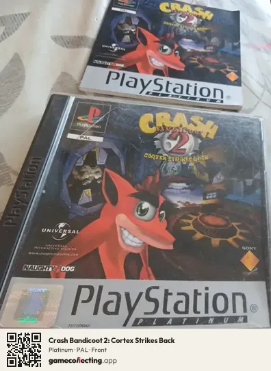 Crash Bandicoot 2: Cortex Strikes Back PlayStation, PAL box front