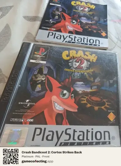 Crash Bandicoot 2: Cortex Strikes Back PlayStation, PAL box front