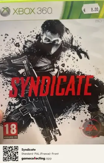 Syndicate Xbox 360, France box front