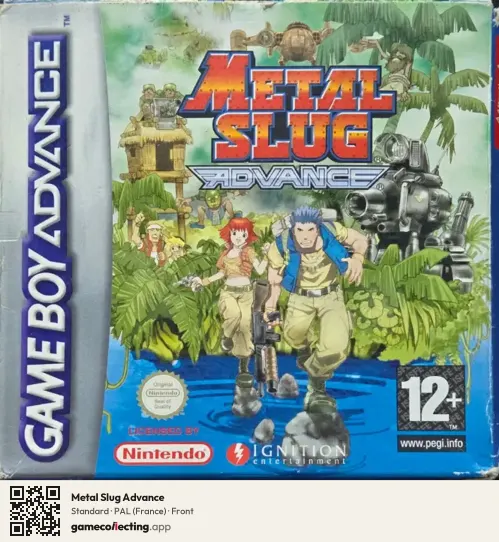 Metal Slug Advance Game Boy Advance, France box front