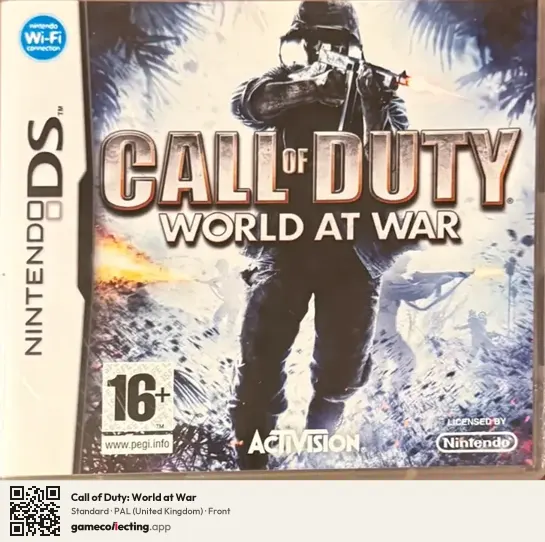 Call of Duty: World at War Nintendo DS, United Kingdom box front