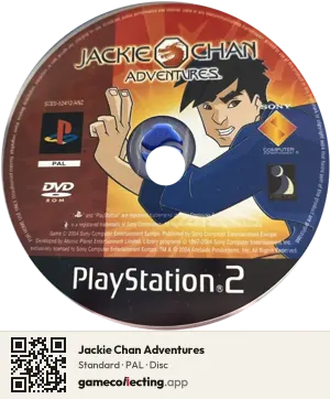Jackie Chan Adventures PlayStation 2, PAL disc