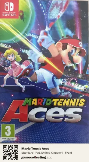 Mario Tennis Aces Nintendo Switch, United Kingdom box front