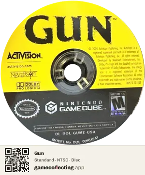 Gun Nintendo GameCube, NTSC disc