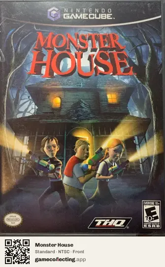 Monster House Nintendo GameCube, NTSC box front