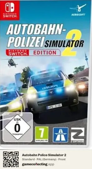 Autobahn Police Simulator 2 Nintendo Switch, Germany box front