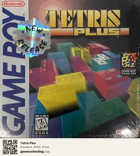 Tetris Plus Game Boy, NTSC box front