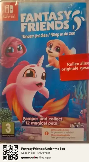 Fantasy Friends: Under the Sea Nintendo Switch, PAL box front