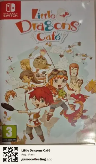 Little Dragons Café Nintendo Switch, PAL box front