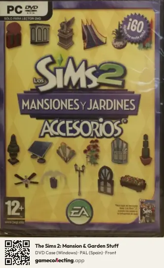 The Sims 2: Mansion & Garden Stuff Computer, Spain box front