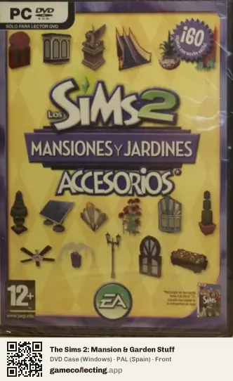 The Sims 2: Mansion & Garden Stuff Computer, Spain box front