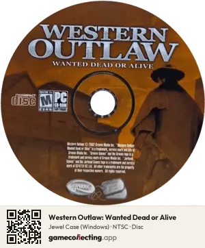 Western Outlaw: Wanted Dead or Alive Computer, NTSC disc
