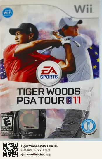 Tiger Woods PGA Tour 11 Nintendo Wii, NTSC box front