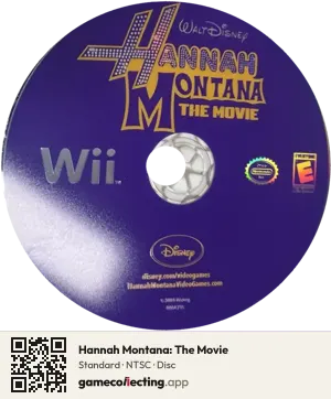 Hannah Montana: The Movie Nintendo Wii, NTSC disc