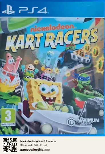 Nickelodeon Kart Racers PlayStation 4, PAL box front