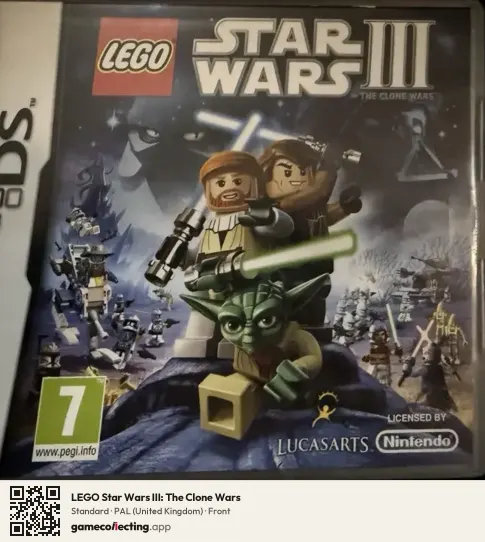 LEGO Star Wars III: The Clone Wars Nintendo DS, United Kingdom box front