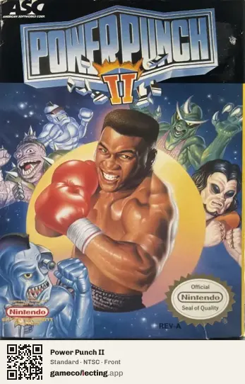 Power Punch II Nintendo Entertainment System, NTSC box front