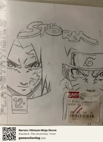 Naruto: Ultimate Ninja Storm PlayStation 3, Australia box front