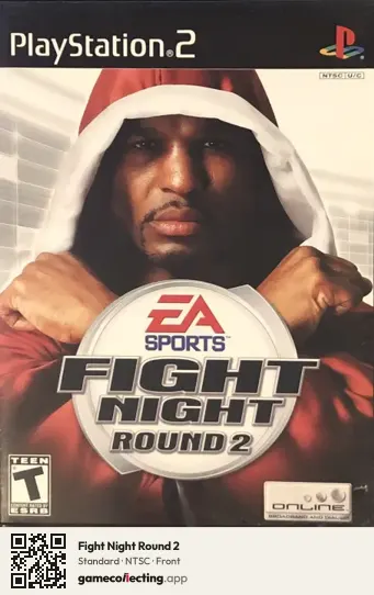 Fight Night Round 2 PlayStation 2, NTSC box front