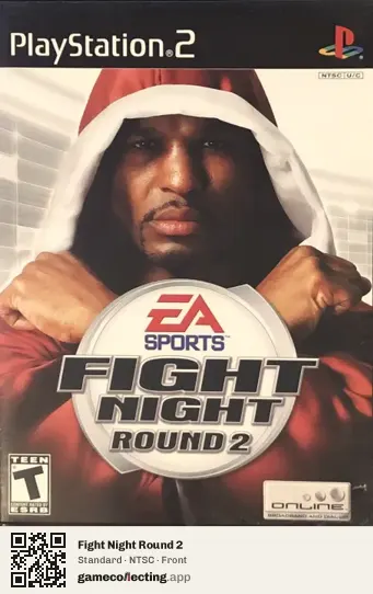 Fight Night Round 2 PlayStation 2, NTSC box front
