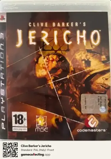 Clive Barker's Jericho PlayStation 3, Italy box front