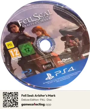 Fell Seal: Arbiter's Mark PlayStation 4, PAL disc