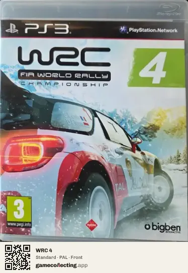 WRC 4 PlayStation 3, PAL box front