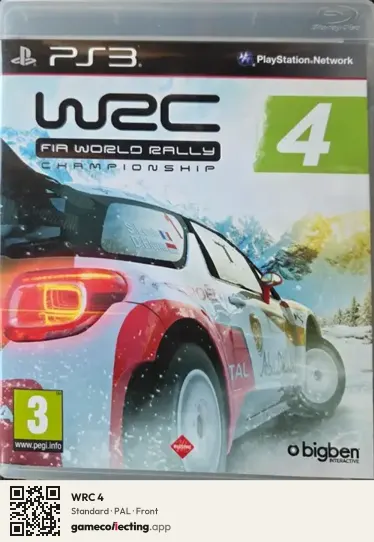 WRC 4 PlayStation 3, PAL box front