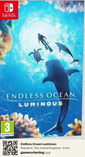 Endless Ocean Luminous Nintendo Switch, United Kingdom box front