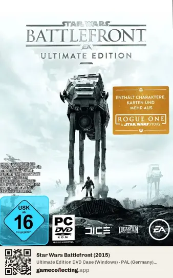Star Wars Battlefront (2015) Computer, Germany box front