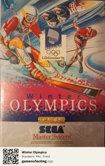 Winter Olympics Sega Master System, PAL box front