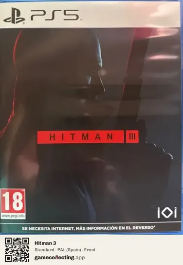 Hitman 3 PlayStation 5, Spain box front