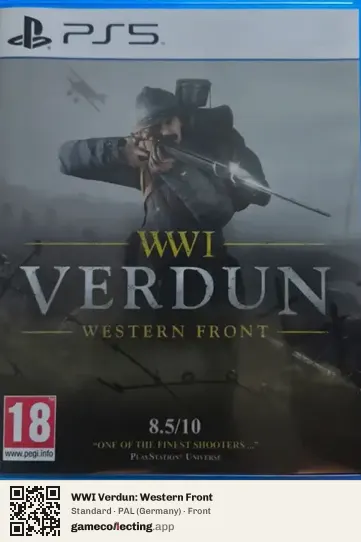 WWI Verdun: Western Front PlayStation 5, Germany box front