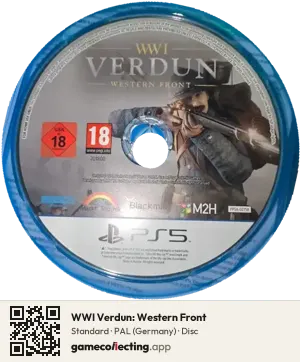 WWI Verdun: Western Front PlayStation 5, PAL disc