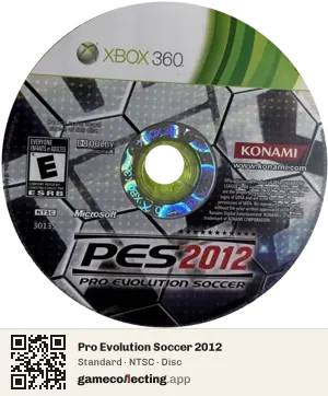 Pro Evolution Soccer 2012 Xbox 360, NTSC disc