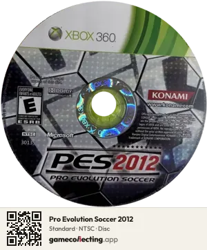 Pro Evolution Soccer 2012 Xbox 360, NTSC disc
