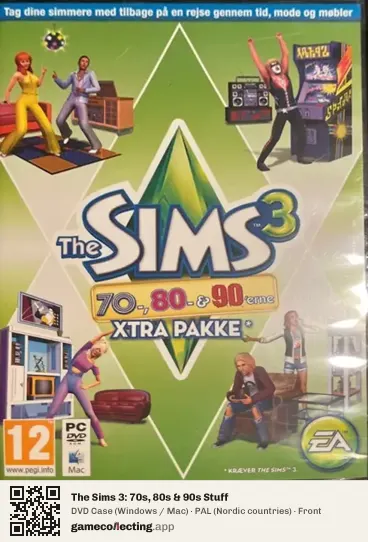 The Sims 3: 70s, 80s & 90s Stuff Computer, Nordic countries box front