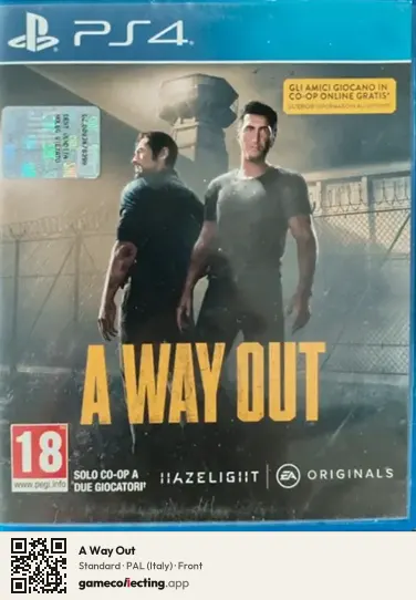 A Way Out PlayStation 4, Italy box front