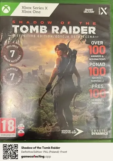 Shadow of the Tomb Raider Xbox Series X, Poland box front