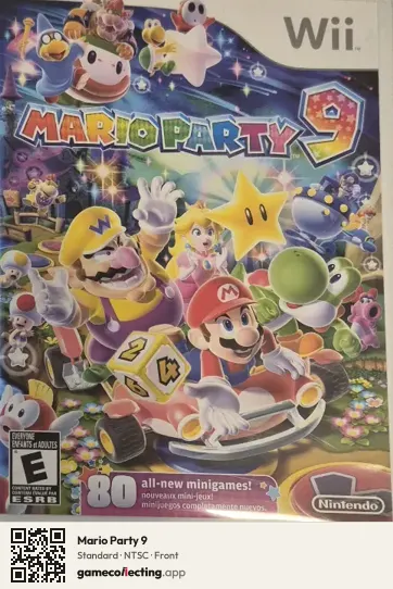 Mario Party 9 Nintendo Wii, NTSC box front