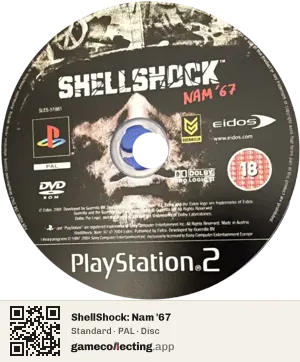 ShellShock: Nam '67 PlayStation 2, PAL disc