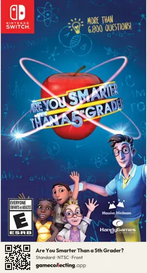 Are You Smarter Than a 5th Grader? Nintendo Switch, NTSC box front