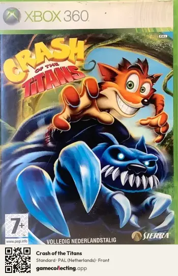 Crash of the Titans Xbox 360, Netherlands box front