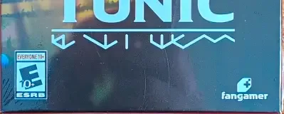 Tunic, the ESRB box on its front