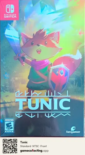 Tunic Nintendo Switch, NTSC box front